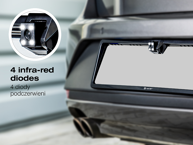 Rear view camera kit with monitor Tracer RVIEW S1