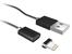 Magnetic cable TRACER USB 2.0 Iphone AM - lightning 1,0m black