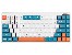 Mechanical Keyboard Tracer FINA 84 White/Blue (Outemu Red Switch)