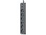 TRACER Power Line+ 1.8 m Graphite surge protector power strip (6 outlets)