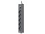 TRACER Power Line+ 5.0 m Graphite surge protector power strip (5 outlets)