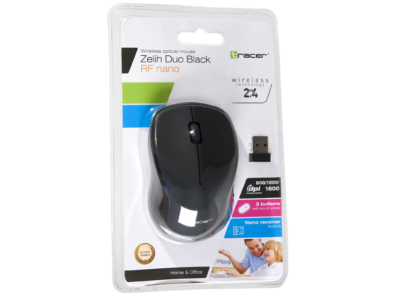 Mouse TRACER Zelih Duo Black RF NANO