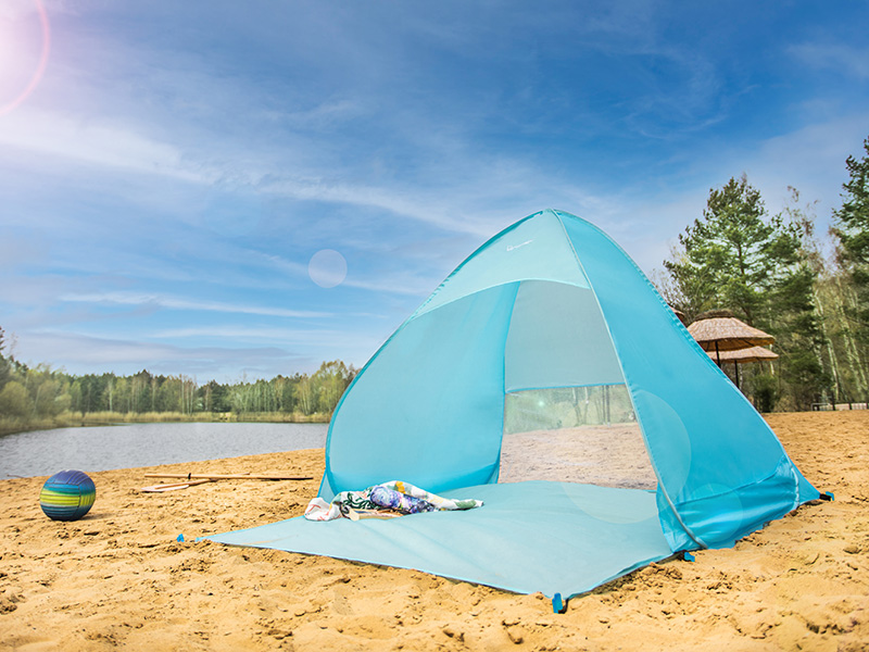 Beach pop up tent TRACER Blue 160 x 150 x 115 cm
