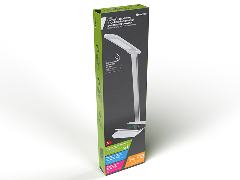 LED Desk Lamp TRACER LUNA with Wireless charger 10W