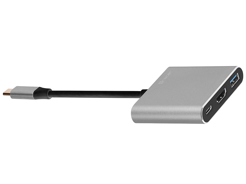 USB Type C to HDMI 4K Adapter, 3-in-1 USB 3.1 Type C 4K HDMI