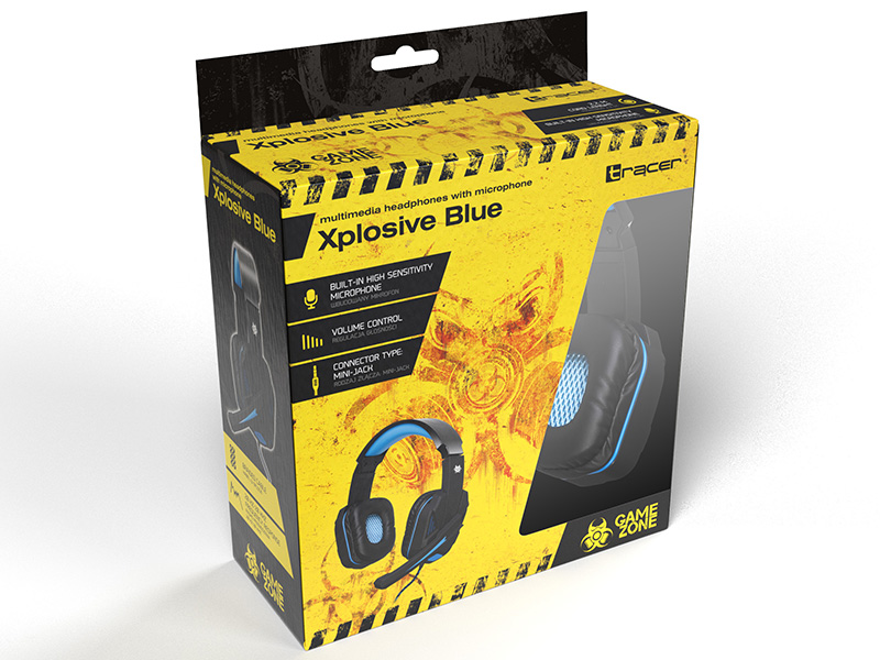Gaming headset TRACER GAMEZONE Xplosive BLUE